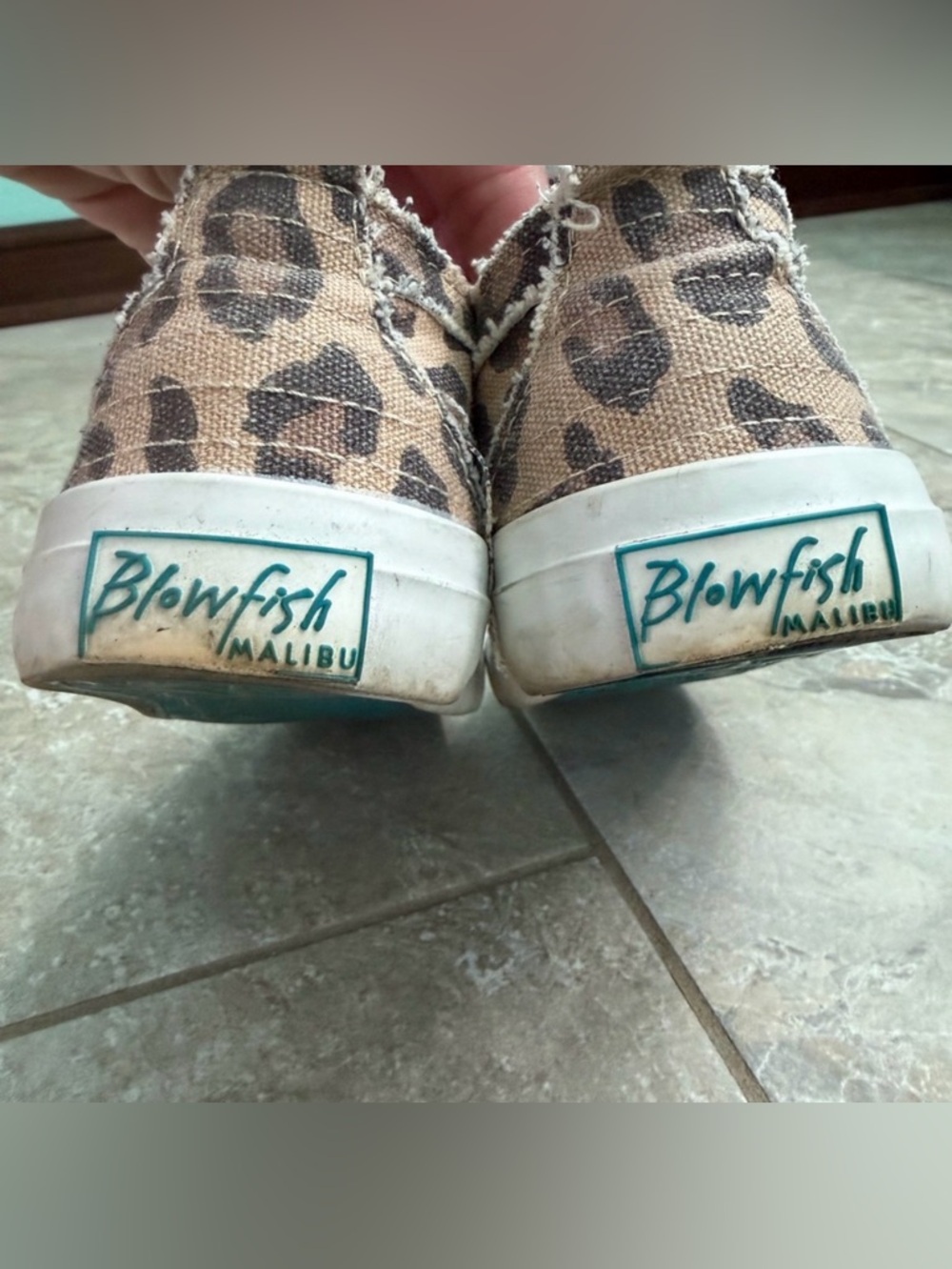 Women’s Blowfish Malibu Animal Leopard Print Canvas Sneakers - Picture 7 of 12